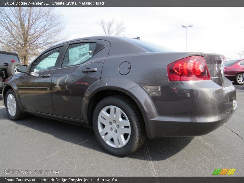 Granite Crystal Metallic / Black 2014 Dodge Avenger SE