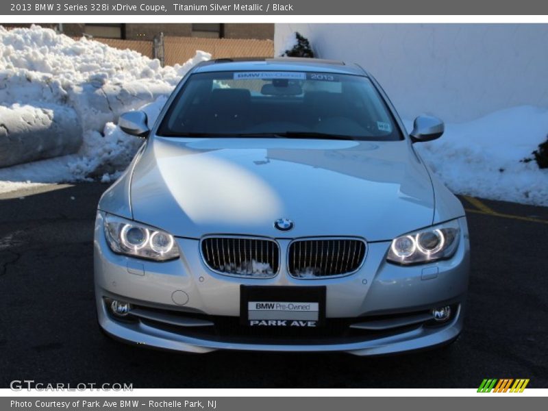 Titanium Silver Metallic / Black 2013 BMW 3 Series 328i xDrive Coupe