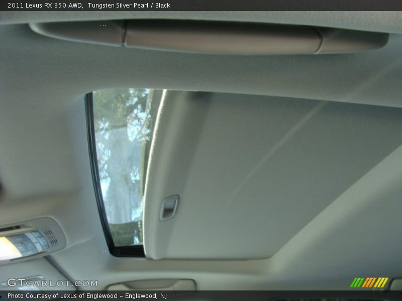 Tungsten Silver Pearl / Black 2011 Lexus RX 350 AWD