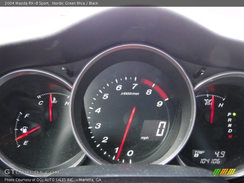 Nordic Green Mica / Black 2004 Mazda RX-8 Sport