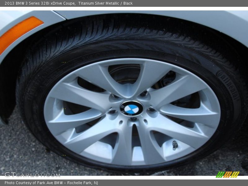 Titanium Silver Metallic / Black 2013 BMW 3 Series 328i xDrive Coupe