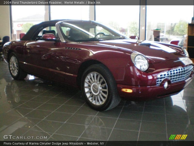 Merlot Metallic / Black Ink 2004 Ford Thunderbird Deluxe Roadster