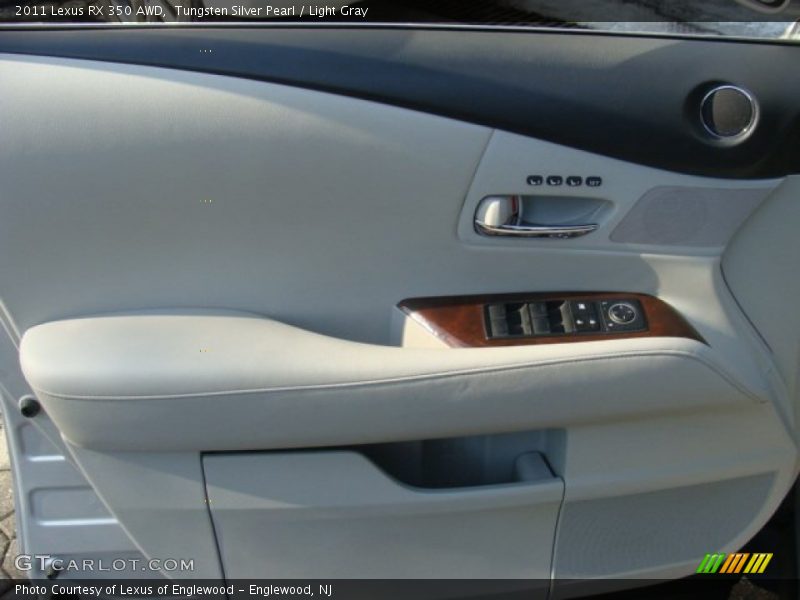 Tungsten Silver Pearl / Light Gray 2011 Lexus RX 350 AWD