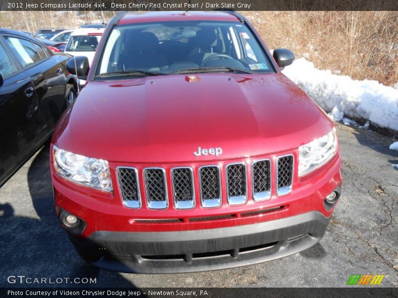Deep Cherry Red Crystal Pearl / Dark Slate Gray 2012 Jeep Compass Latitude 4x4