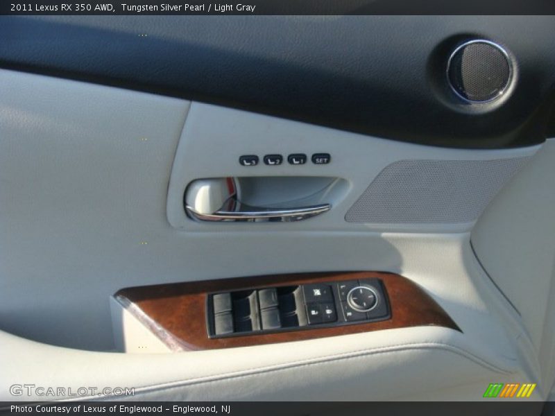 Tungsten Silver Pearl / Light Gray 2011 Lexus RX 350 AWD