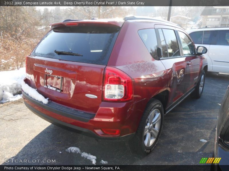 Deep Cherry Red Crystal Pearl / Dark Slate Gray 2012 Jeep Compass Latitude 4x4