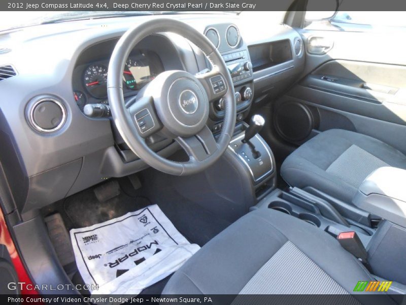 Deep Cherry Red Crystal Pearl / Dark Slate Gray 2012 Jeep Compass Latitude 4x4