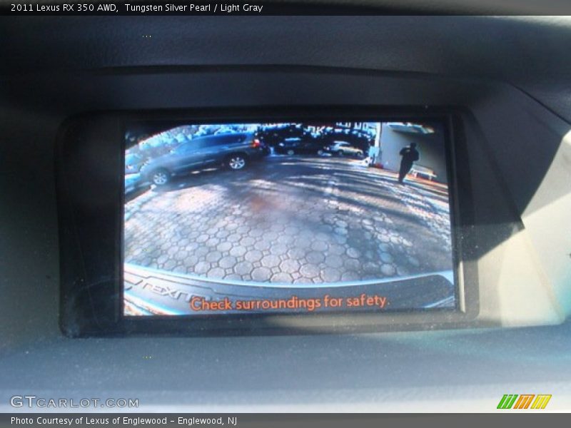 Tungsten Silver Pearl / Light Gray 2011 Lexus RX 350 AWD
