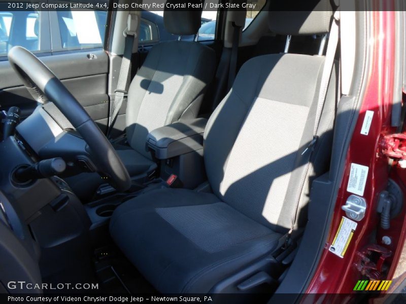 Deep Cherry Red Crystal Pearl / Dark Slate Gray 2012 Jeep Compass Latitude 4x4