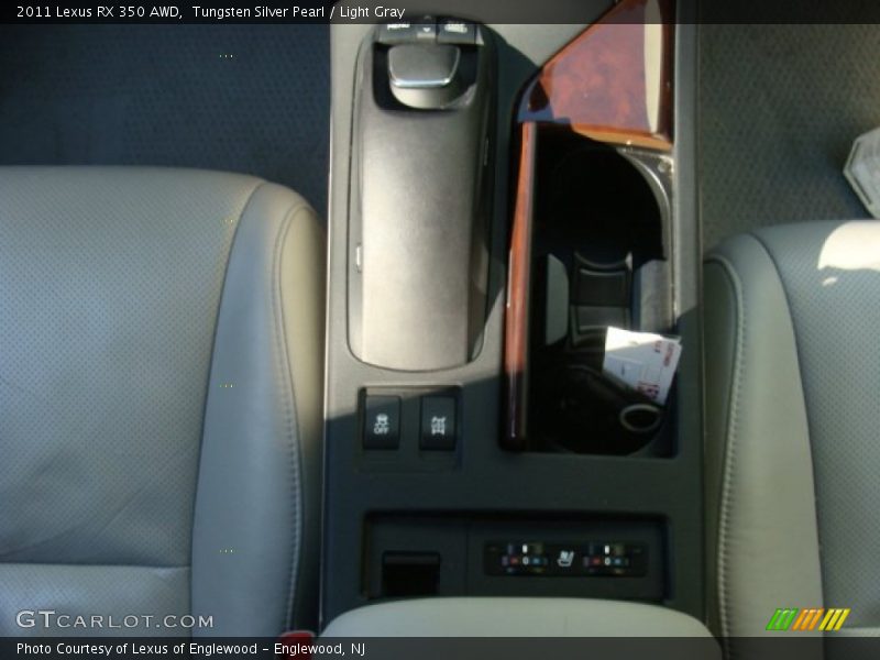 Tungsten Silver Pearl / Light Gray 2011 Lexus RX 350 AWD