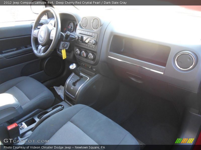 Deep Cherry Red Crystal Pearl / Dark Slate Gray 2012 Jeep Compass Latitude 4x4