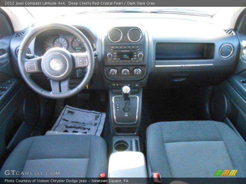 Deep Cherry Red Crystal Pearl / Dark Slate Gray 2012 Jeep Compass Latitude 4x4