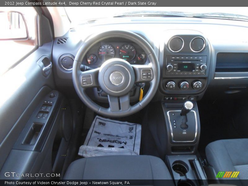 Deep Cherry Red Crystal Pearl / Dark Slate Gray 2012 Jeep Compass Latitude 4x4