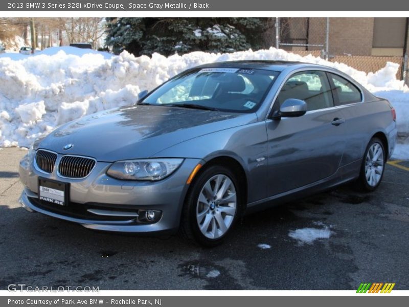 Space Gray Metallic / Black 2013 BMW 3 Series 328i xDrive Coupe