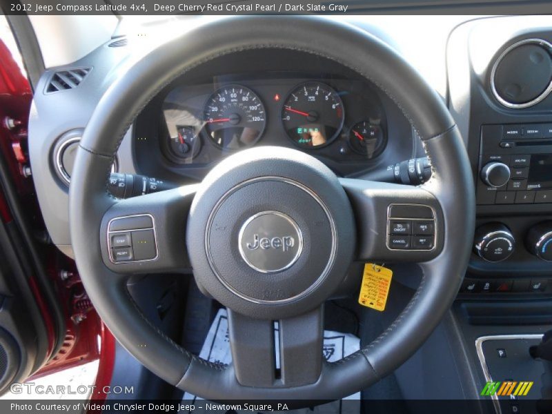 Deep Cherry Red Crystal Pearl / Dark Slate Gray 2012 Jeep Compass Latitude 4x4