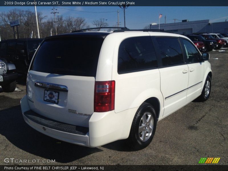 Stone White / Medium Slate Gray/Light Shale 2009 Dodge Grand Caravan SXT