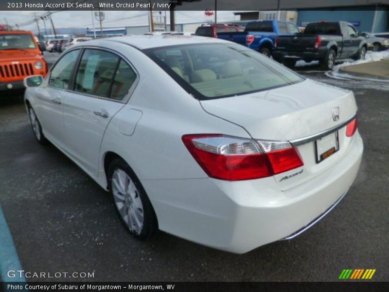 White Orchid Pearl / Ivory 2013 Honda Accord EX Sedan