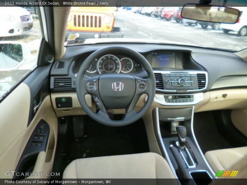 White Orchid Pearl / Ivory 2013 Honda Accord EX Sedan