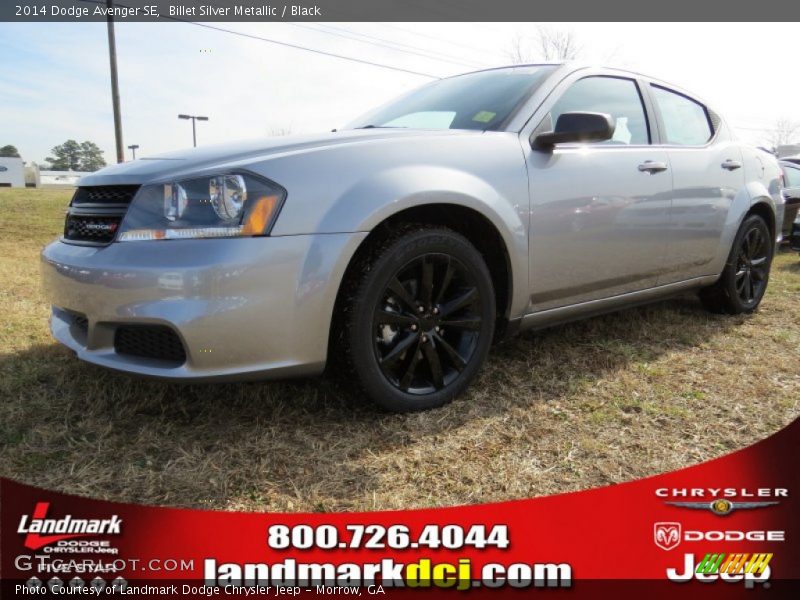 Billet Silver Metallic / Black 2014 Dodge Avenger SE