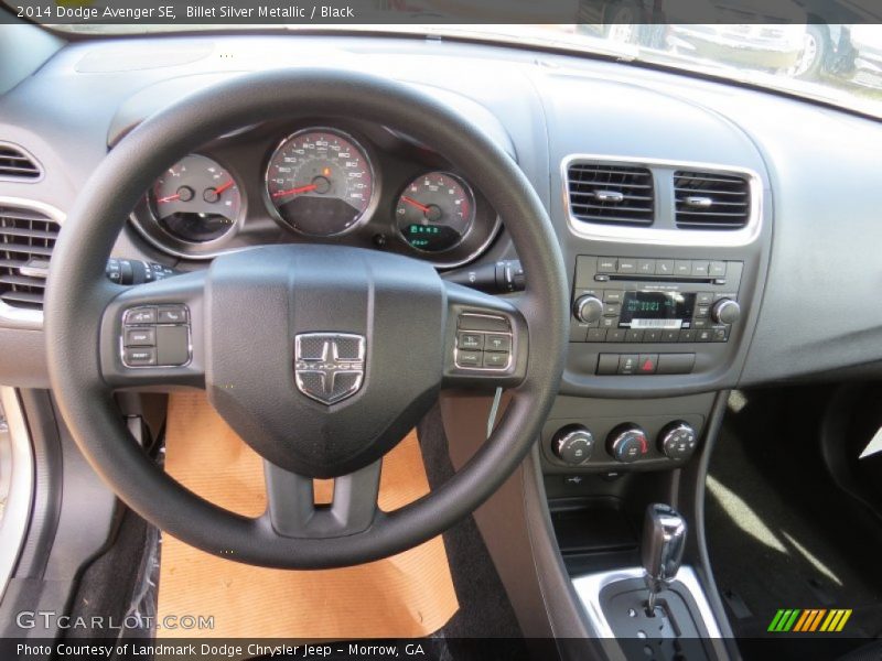 Billet Silver Metallic / Black 2014 Dodge Avenger SE