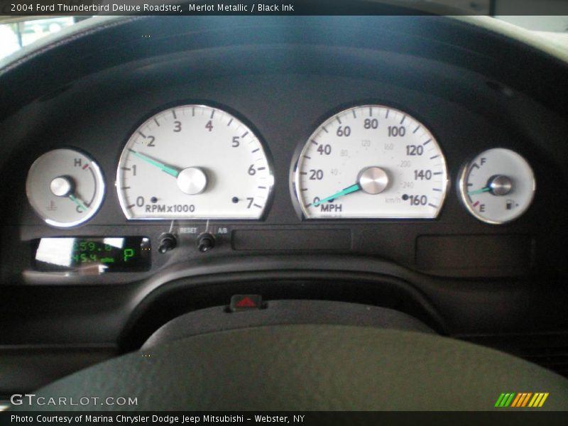 Merlot Metallic / Black Ink 2004 Ford Thunderbird Deluxe Roadster