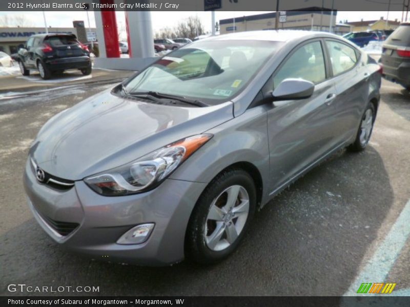 Titanium Gray Metallic / Gray 2012 Hyundai Elantra GLS