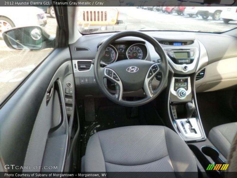 Titanium Gray Metallic / Gray 2012 Hyundai Elantra GLS
