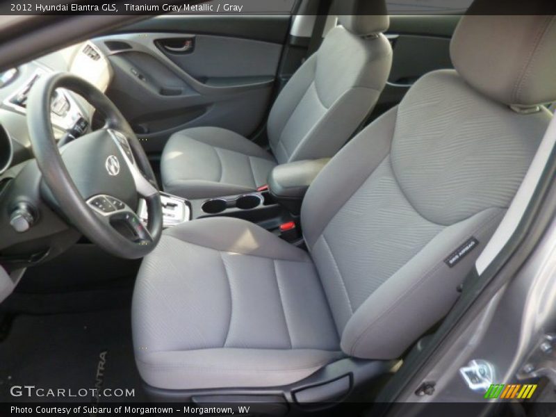 Titanium Gray Metallic / Gray 2012 Hyundai Elantra GLS
