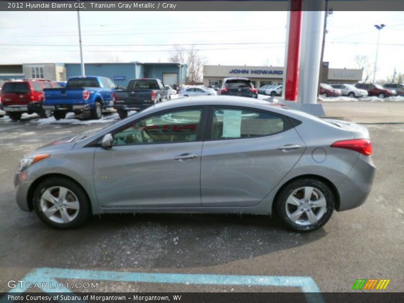 Titanium Gray Metallic / Gray 2012 Hyundai Elantra GLS