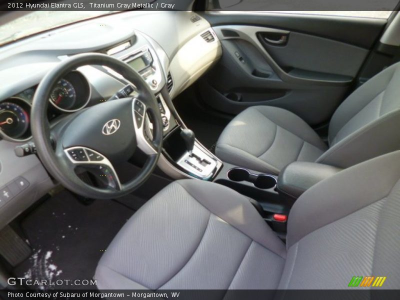 Titanium Gray Metallic / Gray 2012 Hyundai Elantra GLS