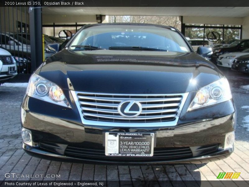 Obsidian Black / Black 2010 Lexus ES 350