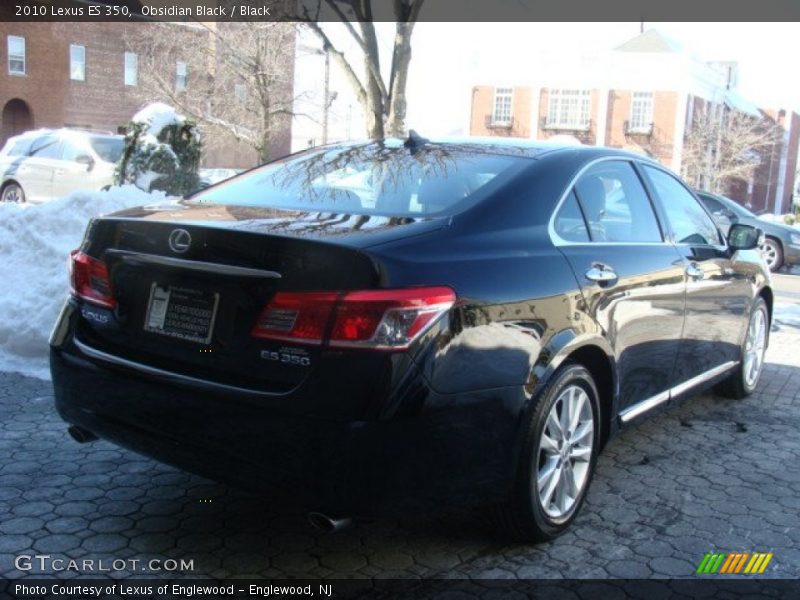 Obsidian Black / Black 2010 Lexus ES 350