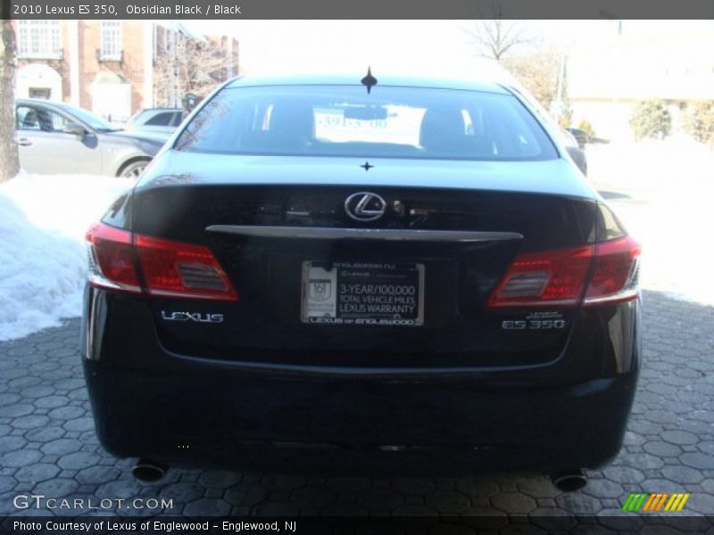 Obsidian Black / Black 2010 Lexus ES 350