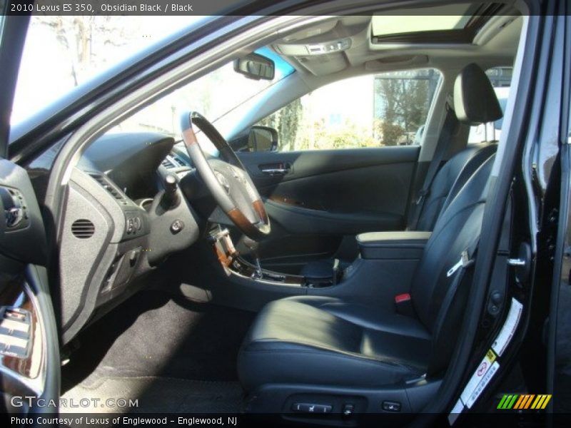 Obsidian Black / Black 2010 Lexus ES 350