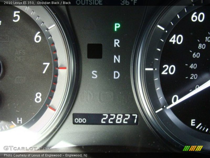 Obsidian Black / Black 2010 Lexus ES 350