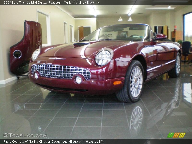 Merlot Metallic / Black Ink 2004 Ford Thunderbird Deluxe Roadster