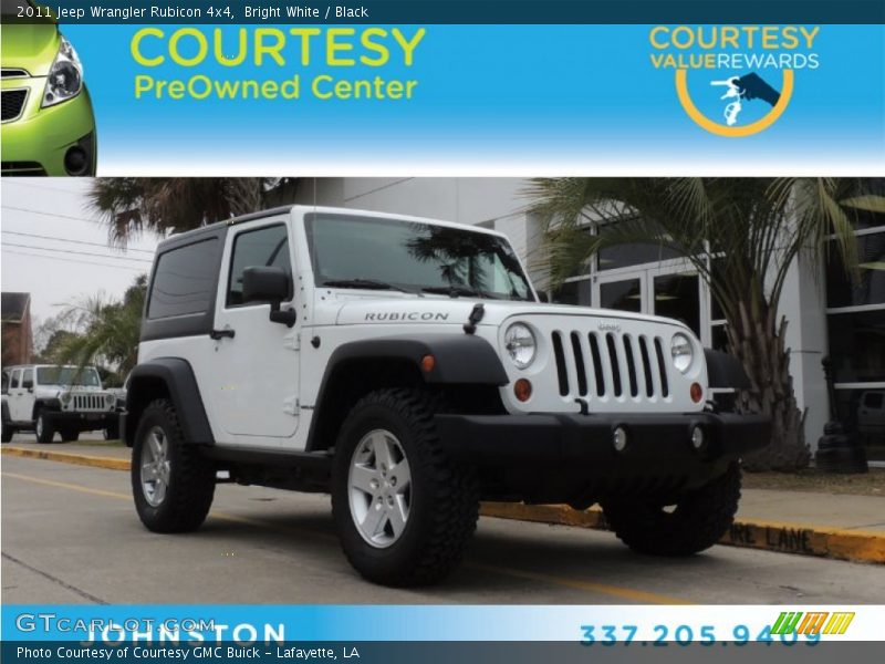 Bright White / Black 2011 Jeep Wrangler Rubicon 4x4