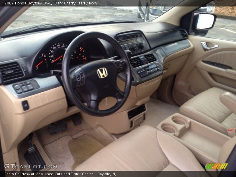 Dark Cherry Pearl / Ivory 2007 Honda Odyssey EX-L