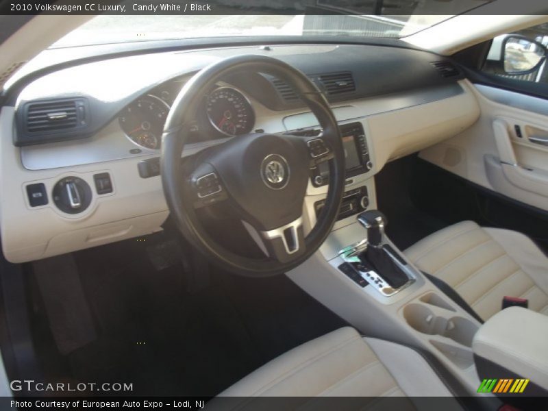 Candy White / Black 2010 Volkswagen CC Luxury