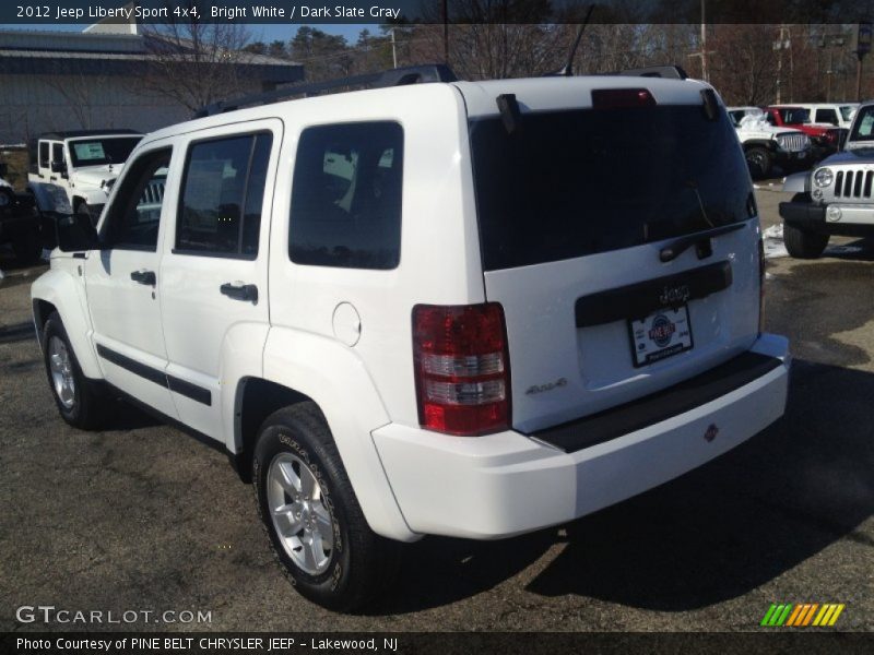 Bright White / Dark Slate Gray 2012 Jeep Liberty Sport 4x4