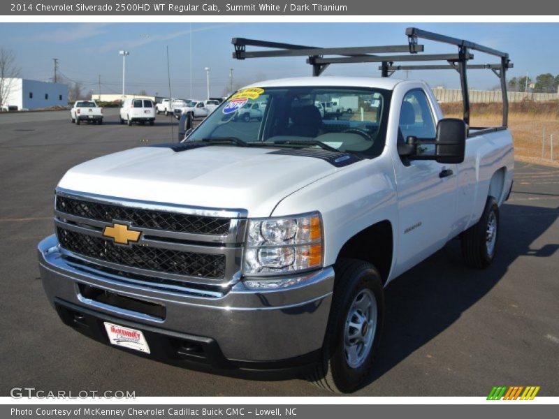 Summit White / Dark Titanium 2014 Chevrolet Silverado 2500HD WT Regular Cab
