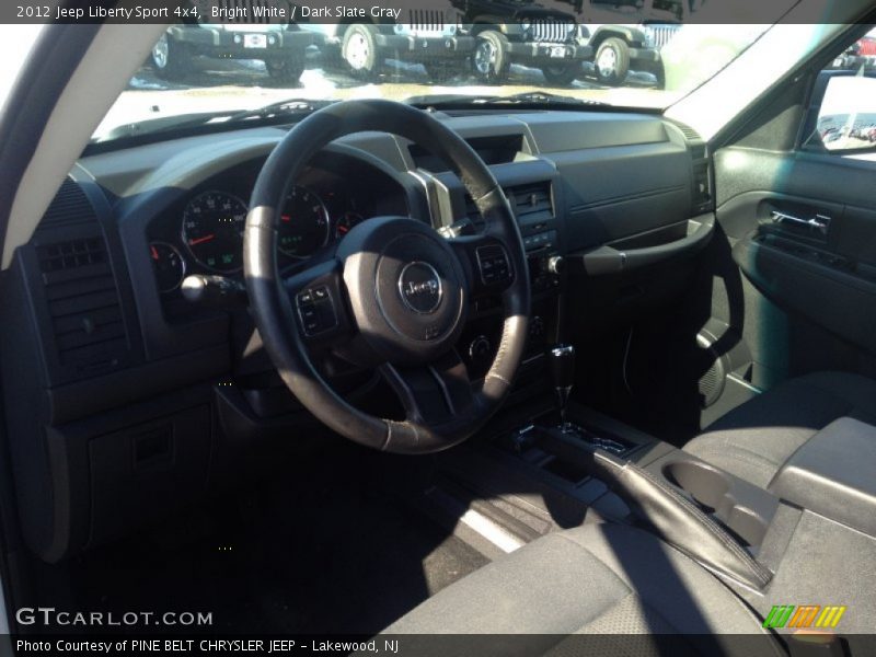 Bright White / Dark Slate Gray 2012 Jeep Liberty Sport 4x4