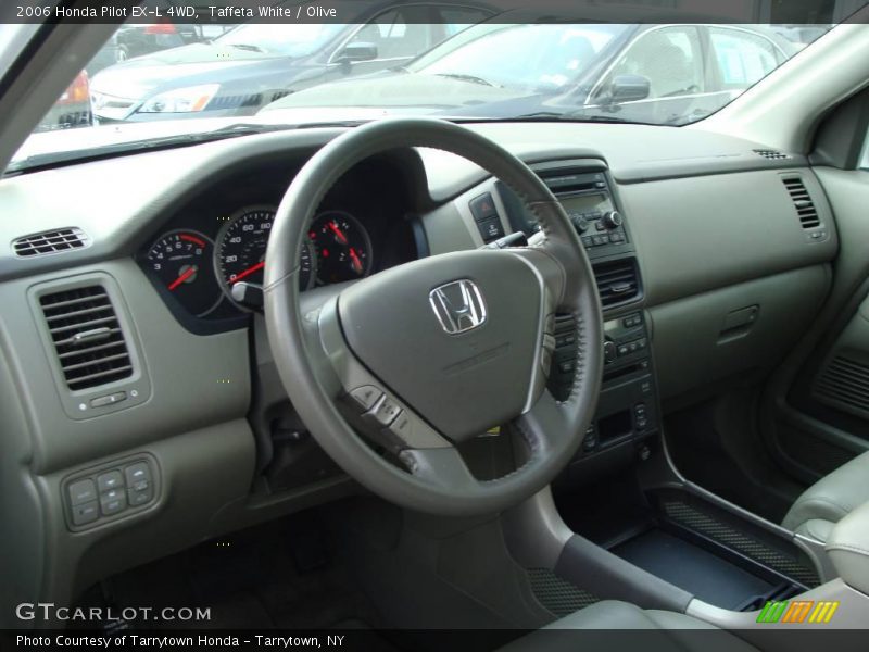 Taffeta White / Olive 2006 Honda Pilot EX-L 4WD