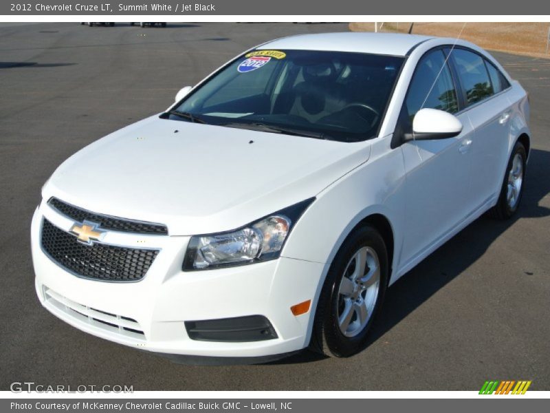 Summit White / Jet Black 2012 Chevrolet Cruze LT