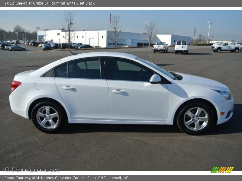 Summit White / Jet Black 2012 Chevrolet Cruze LT