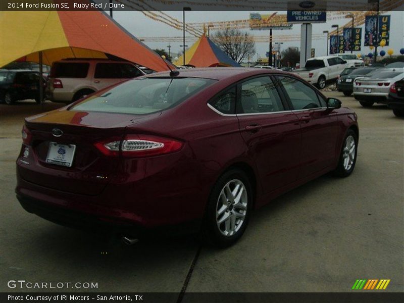 Ruby Red / Dune 2014 Ford Fusion SE
