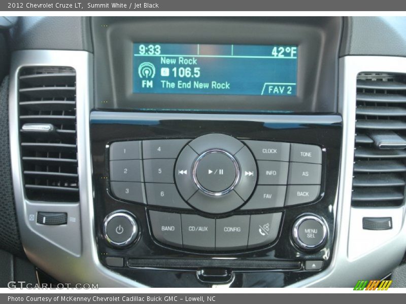 Summit White / Jet Black 2012 Chevrolet Cruze LT