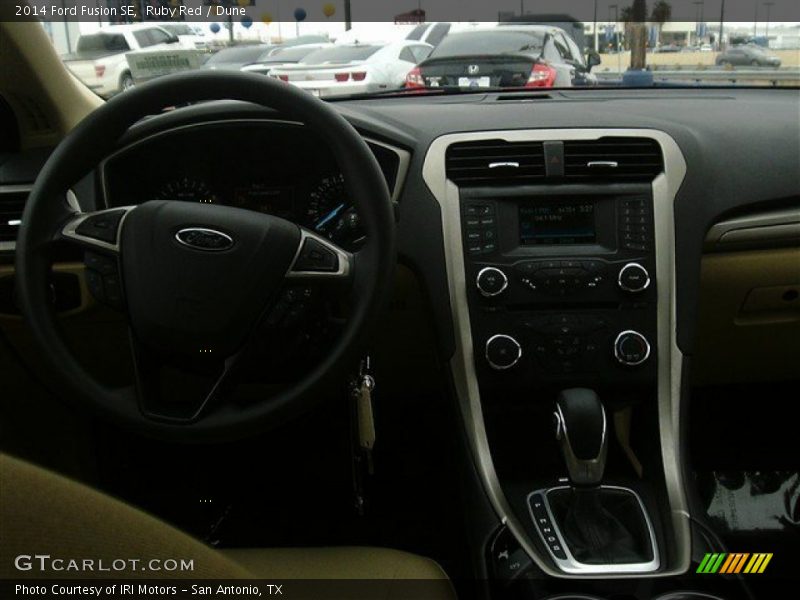 Ruby Red / Dune 2014 Ford Fusion SE