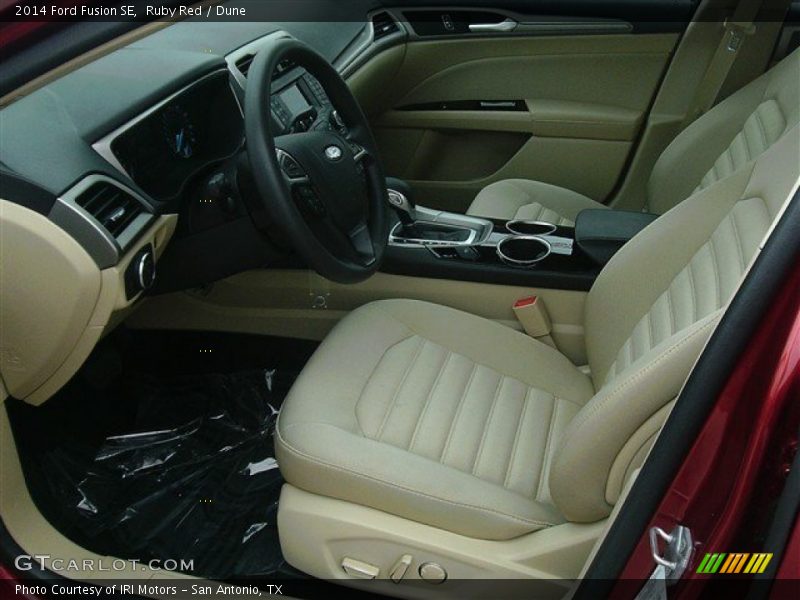 Ruby Red / Dune 2014 Ford Fusion SE