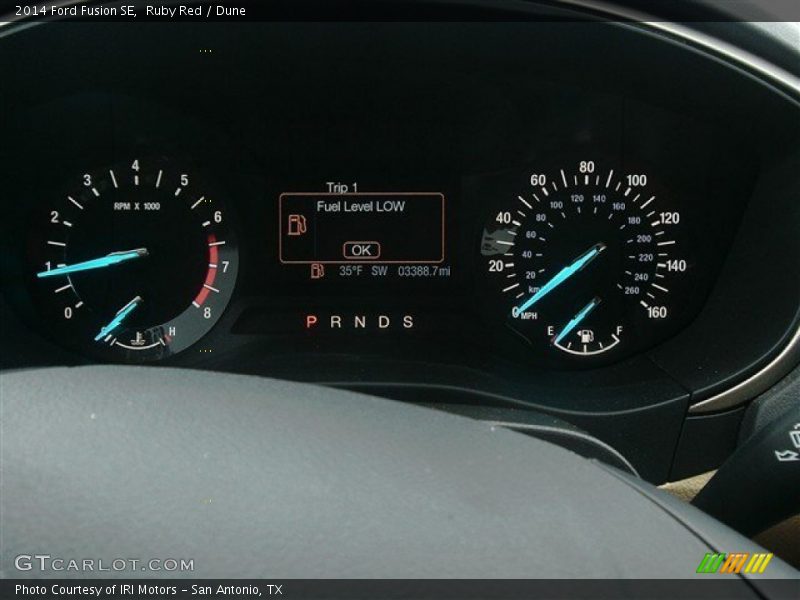Ruby Red / Dune 2014 Ford Fusion SE